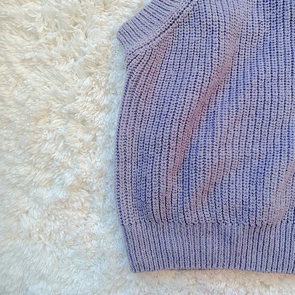 Purple Knit Tank Top (SIZE S) - Picture 5 of 5